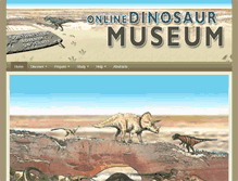 Tablet Screenshot of dinosaur.swau.edu