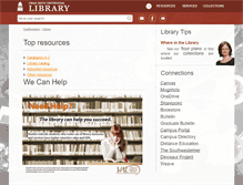 Tablet Screenshot of library.swau.edu